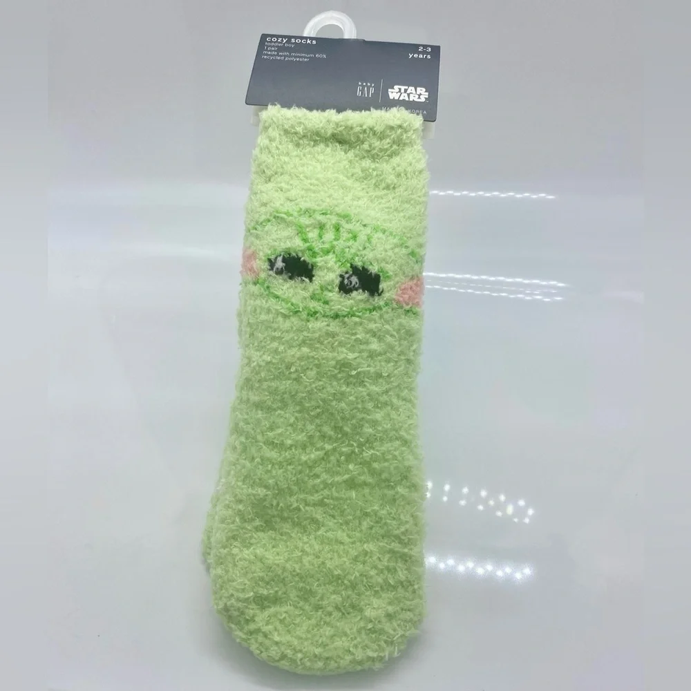 Star Wars Baby Yoda Christmas Toddler Cozy Socks size 2-3